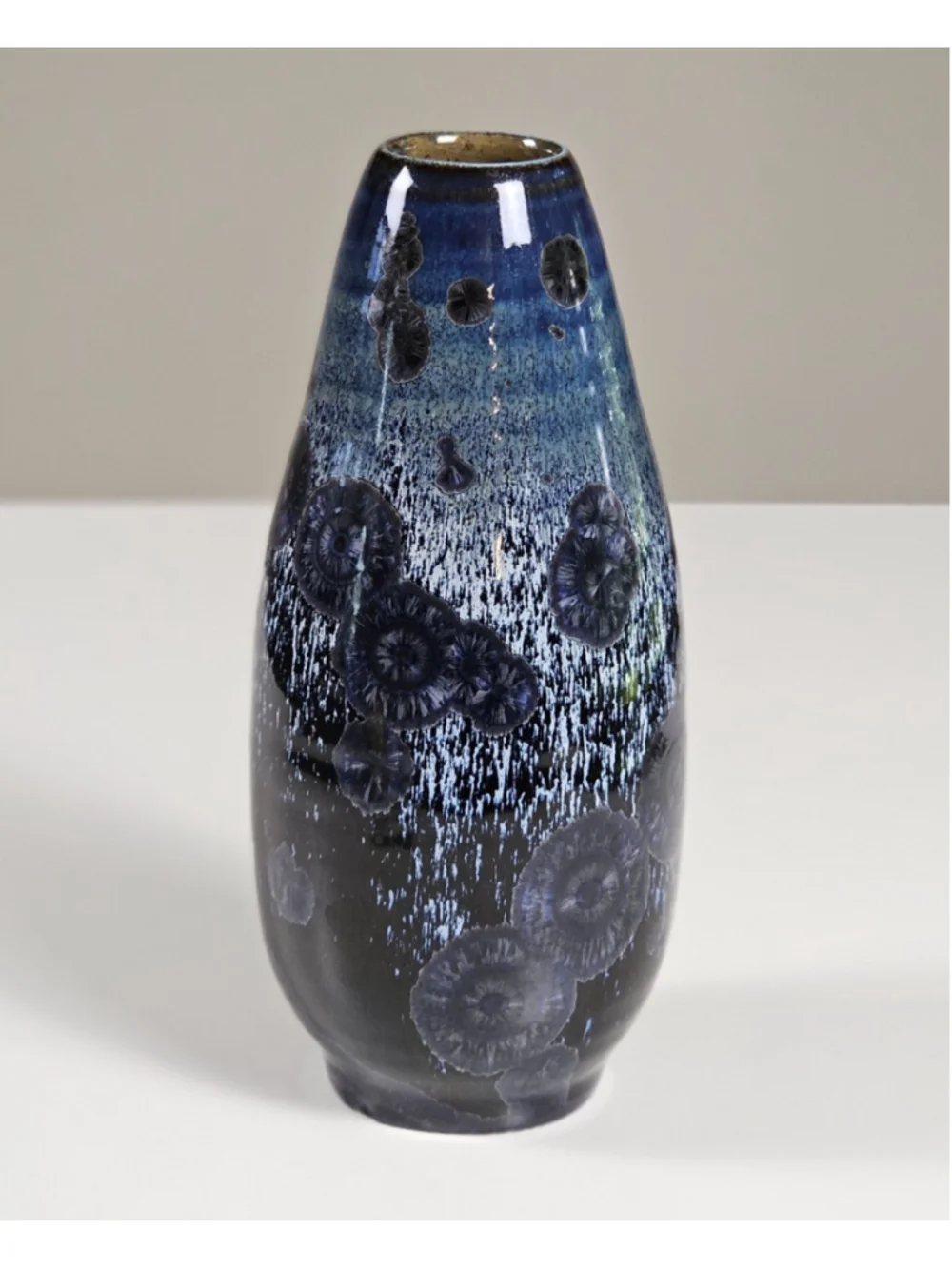 Studio Art Pottery Crystalline Glazed Vase 7.5